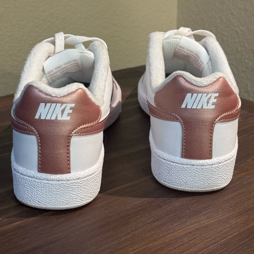 Nike Court Royale | White with a Rose Gold Swoosh | Women’s Size 8.5 - Picture 7 of 8